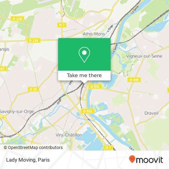 Lady Moving map