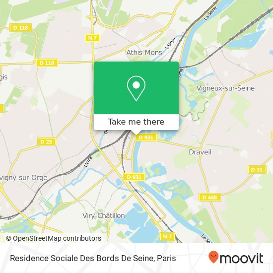 Mapa Residence Sociale Des Bords De Seine