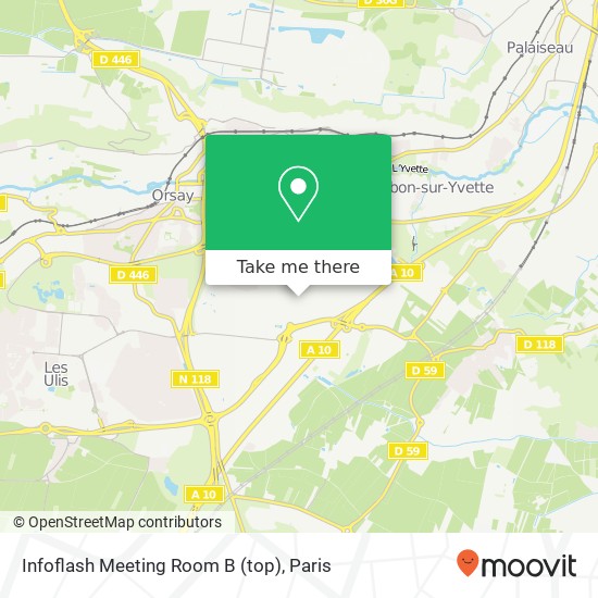 Mapa Infoflash Meeting Room B (top)