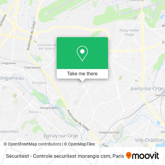 Sécuritest - Controle securitest morangis csm map