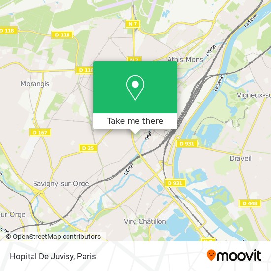 Hopital De Juvisy map