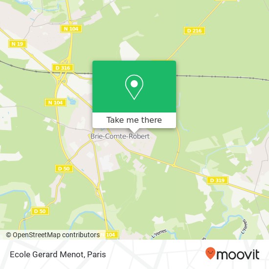 Mapa Ecole Gerard Menot