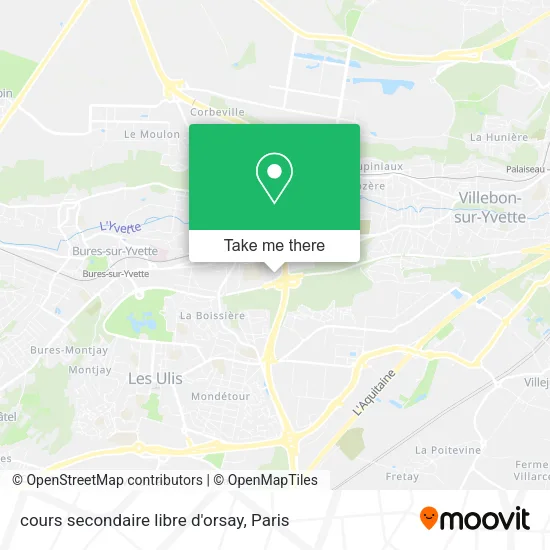 cours secondaire libre d'orsay map