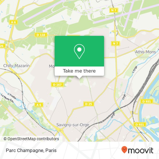 Parc Champagne map