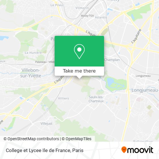 Mapa College et Lycee Ile de France