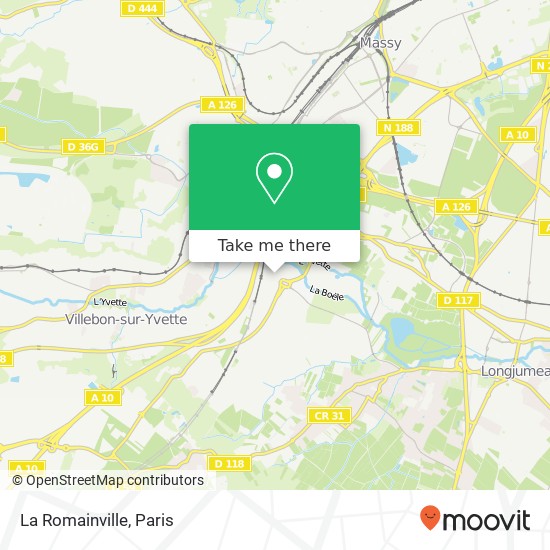 Mapa La Romainville