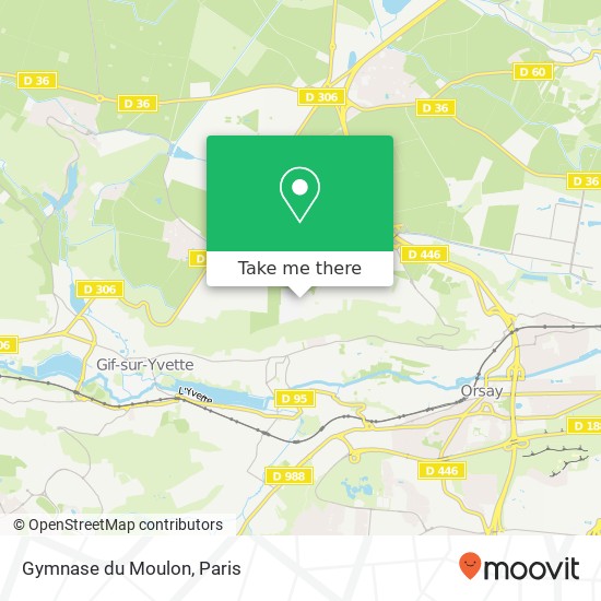 Gymnase du Moulon map