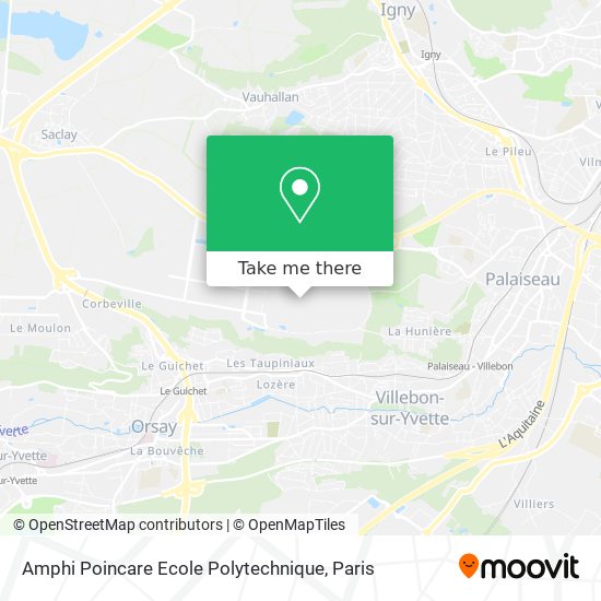 Amphi Poincare Ecole Polytechnique map