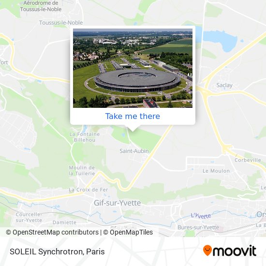 SOLEIL Synchrotron map