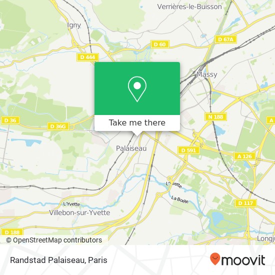 Randstad Palaiseau map