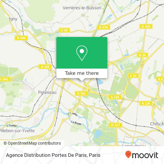 Mapa Agence Distribution Portes De Paris