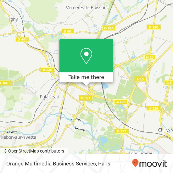 Mapa Orange Multimédia Business Services