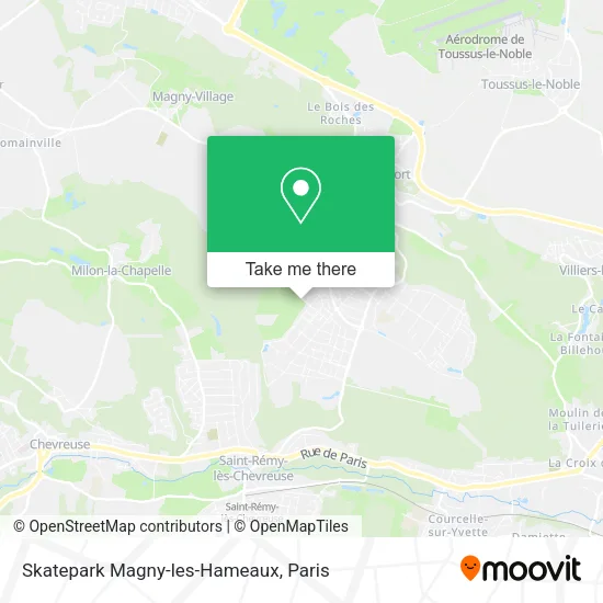 Skatepark Magny-les-Hameaux map