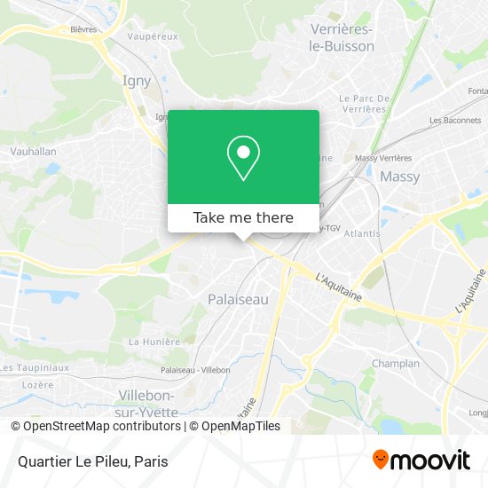 Mapa Quartier Le Pileu