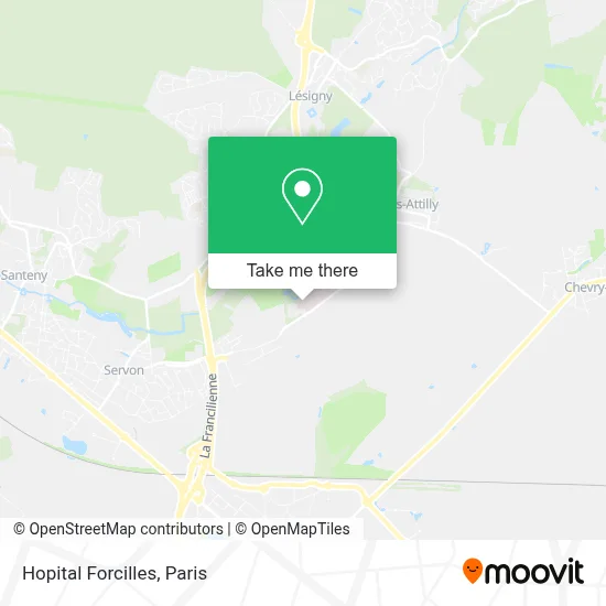 Hopital Forcilles map