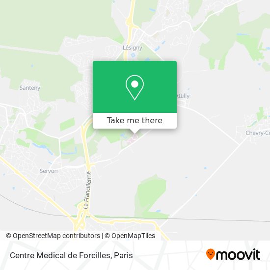 Centre Medical de Forcilles map