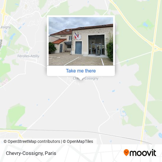 Mapa Chevry-Cossigny