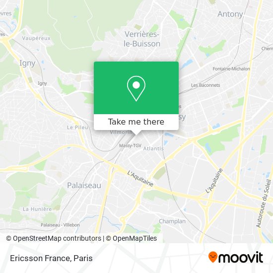Mapa Ericsson France