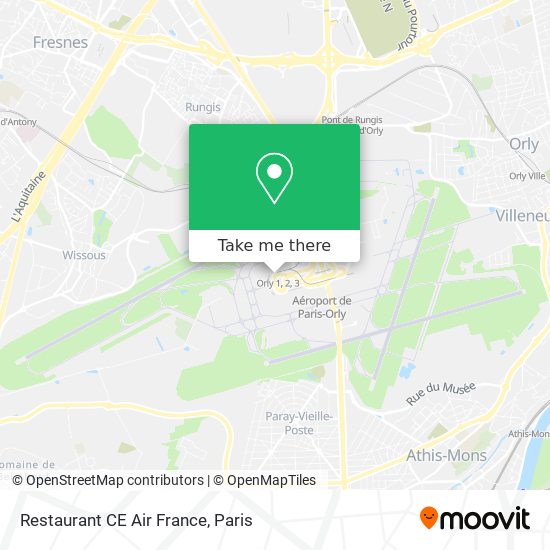 Restaurant CE Air France map