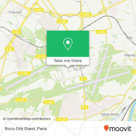 Boco Orly Ouest map