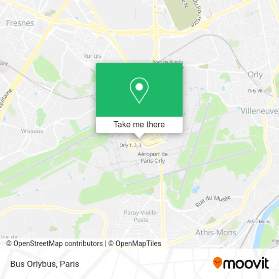 Bus Orlybus map
