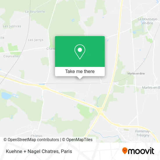 Kuehne + Nagel Chatres map