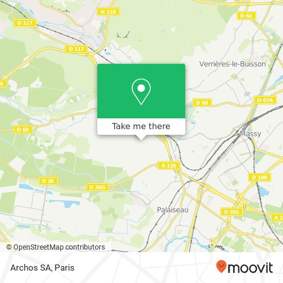 Archos SA map