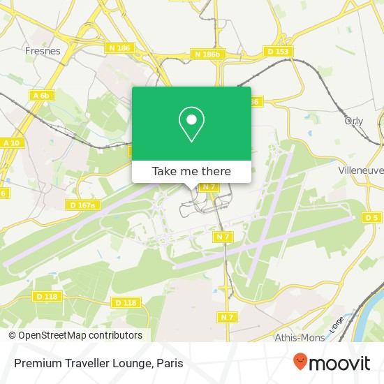 Premium Traveller Lounge map