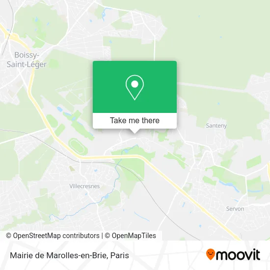 Mairie de Marolles-en-Brie map