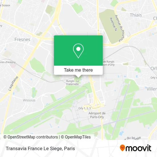 Transavia France Le Siege map