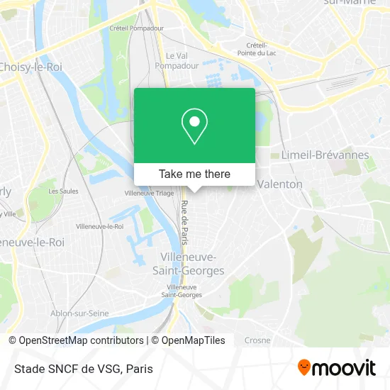 Stade SNCF de VSG map