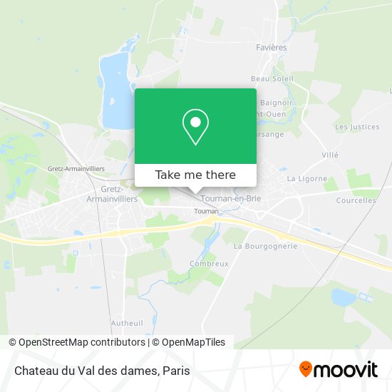 Chateau du Val des dames map