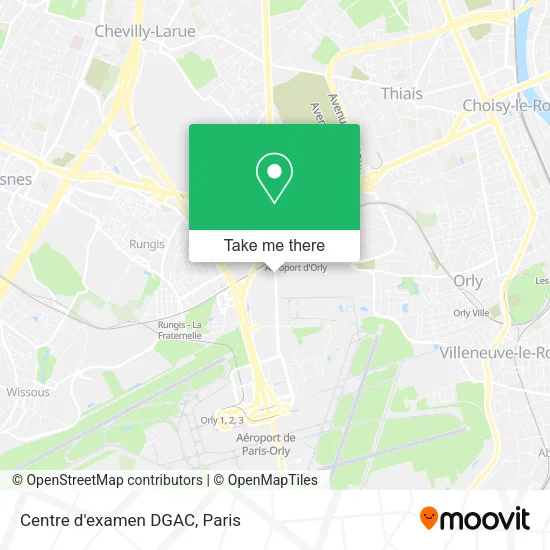 Centre d'examen DGAC map