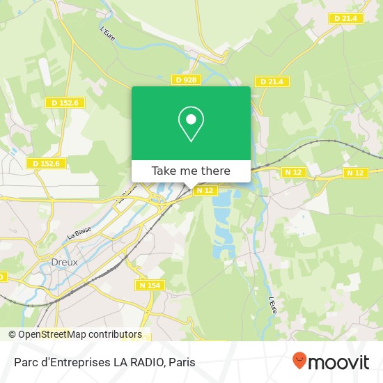 Parc d'Entreprises LA RADIO map