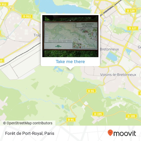 Forêt de Port-Royal map