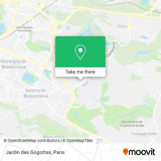 Jardin des Gogottes map