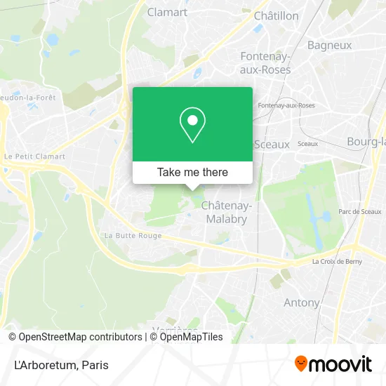 L'Arboretum map