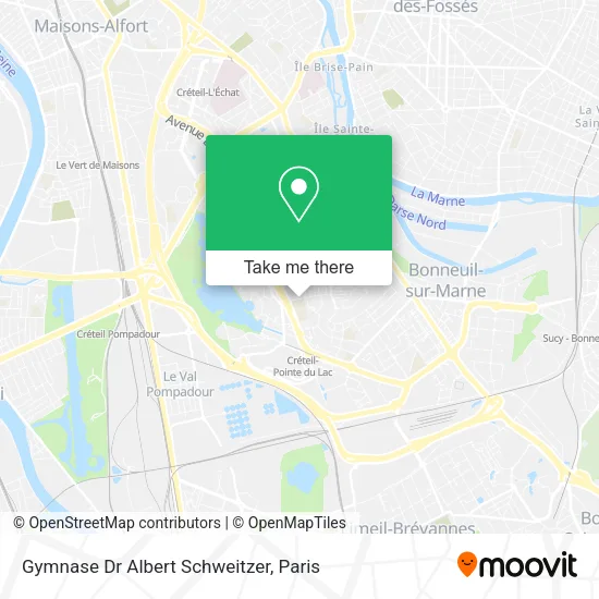 Gymnase Dr Albert Schweitzer map