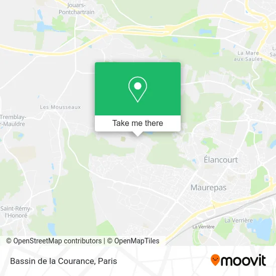 Bassin de la Courance map