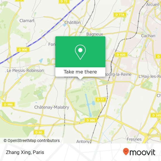 Mapa Zhang Xing