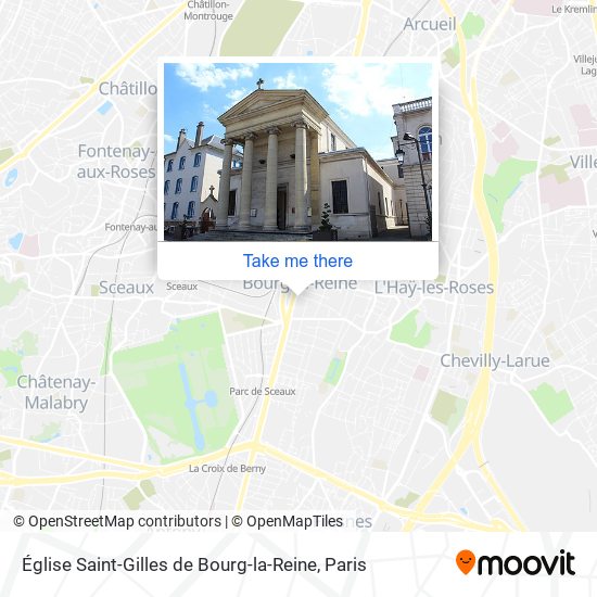 Mapa Église Saint-Gilles de Bourg-la-Reine