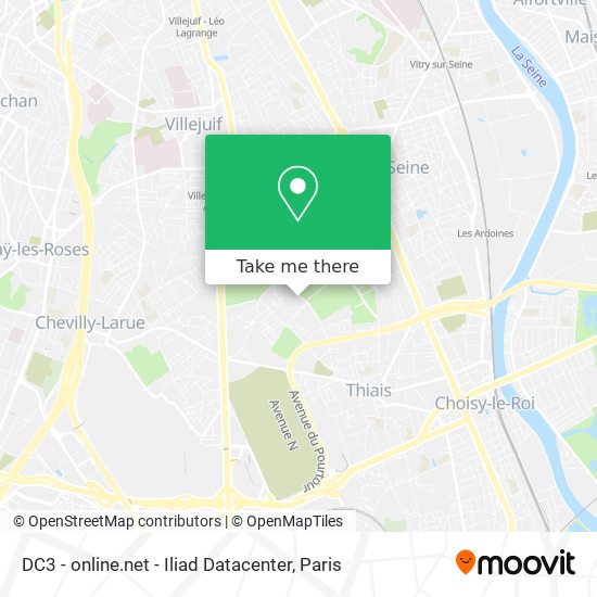 DC3 - online.net - Iliad Datacenter map