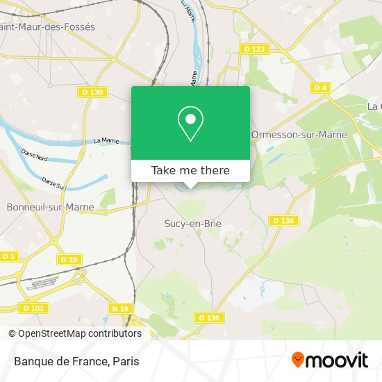 Banque de France map