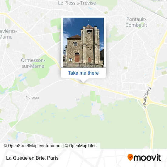 La Queue en Brie map