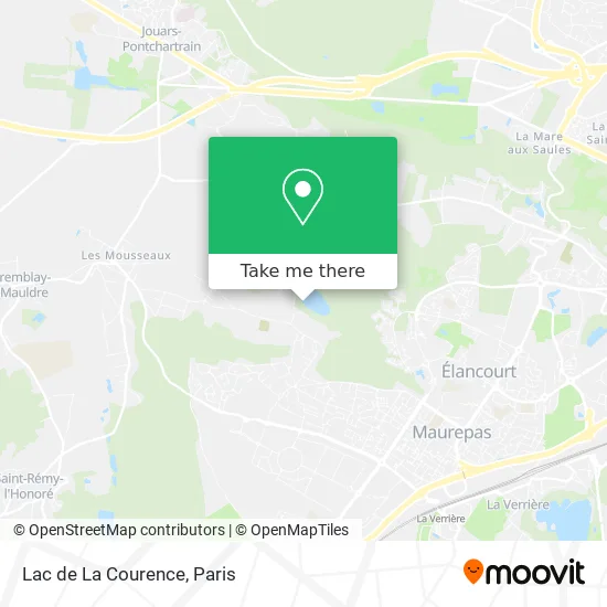 Lac de La Courence map
