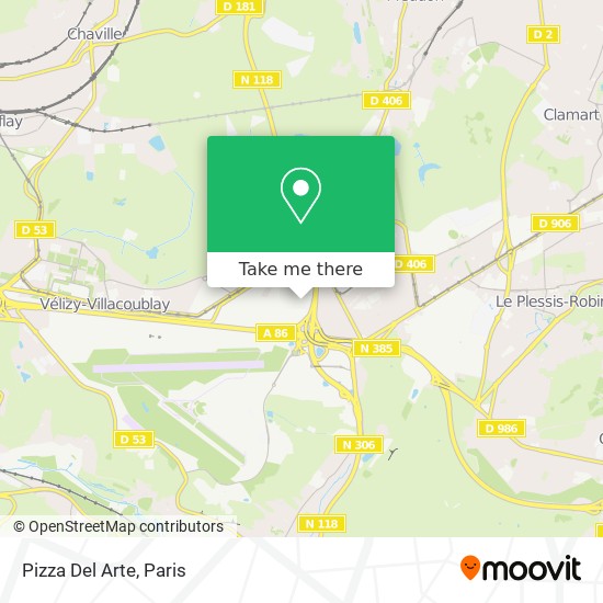 Pizza Del Arte map
