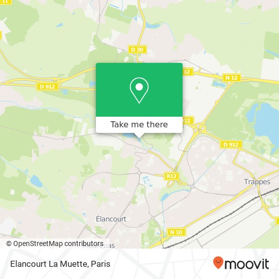 Mapa Elancourt La Muette