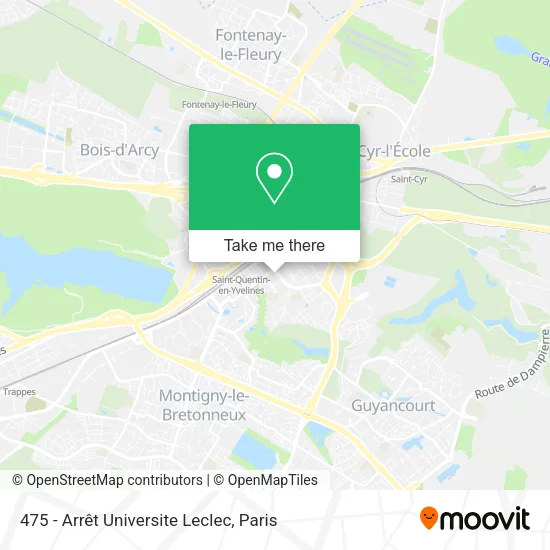 475 - Arrêt Universite Leclec map