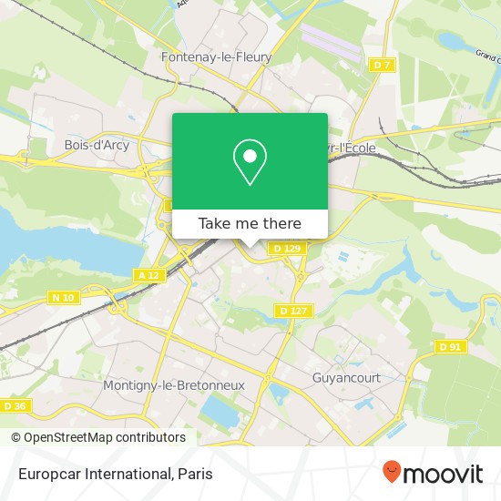 Europcar International map