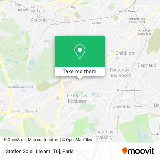 Station Soleil Levant [T6] map
